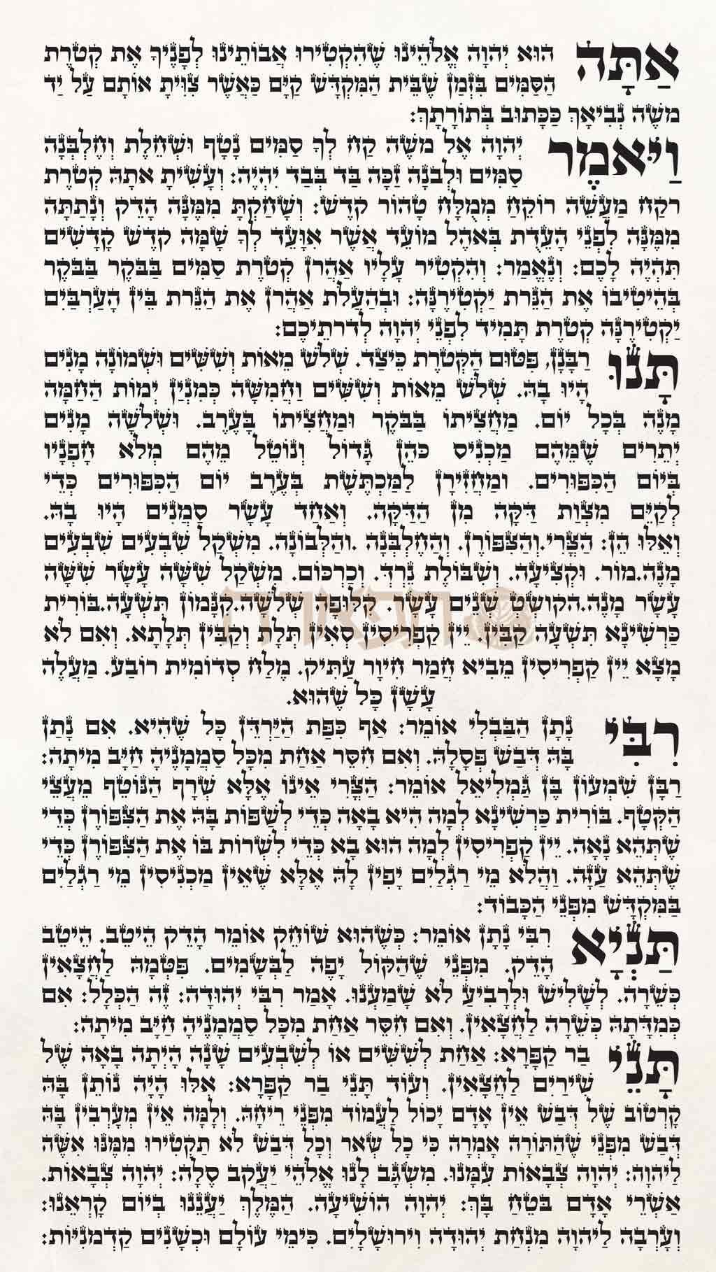 תמונה של פיטום הקטורת מנוקד