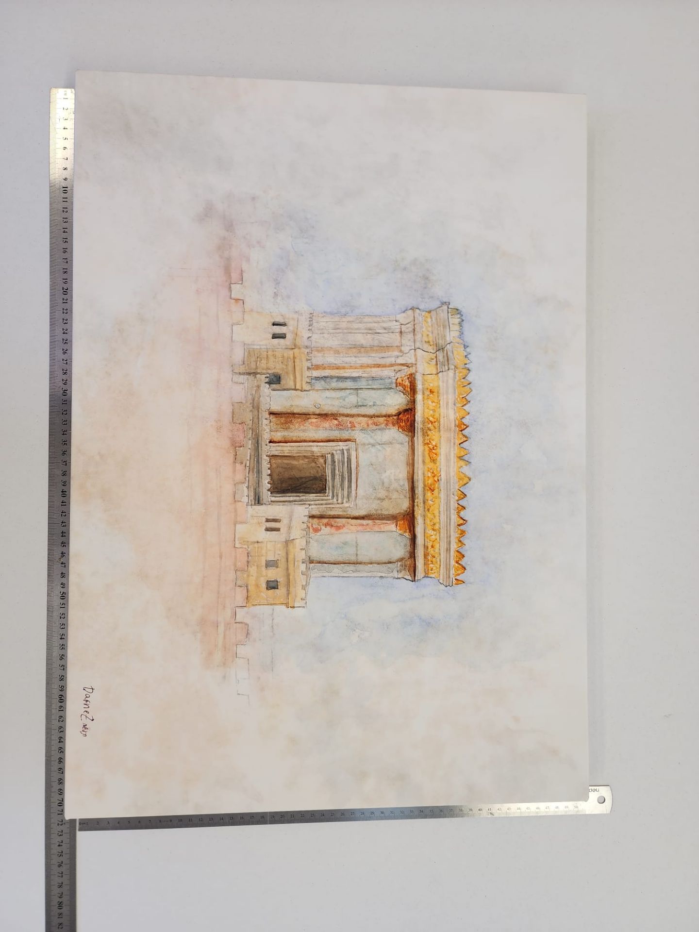 Picture of  "Ratzuf Ahavah" – Beit HaMikdash painting 50*70 cm on sale