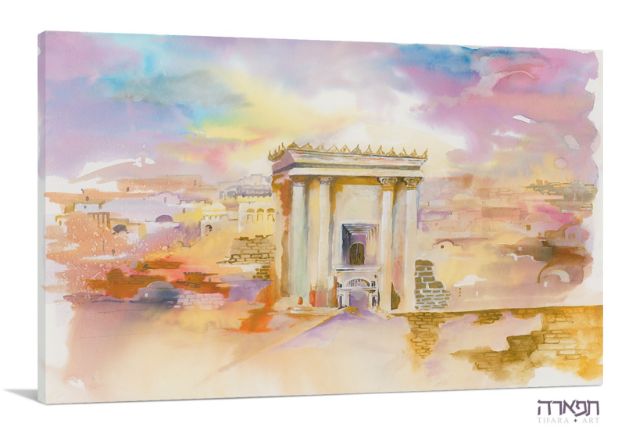 תמונה של "קִרְיַת מוֹעֵד" ציור בית המקדש